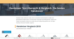 Desktop Screenshot of handmixer-test.net